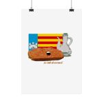 Pa amb oli nacional bandera — Poster