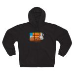 Pa amb oli nacional bandera — Sudadera capucha con cremallera premium