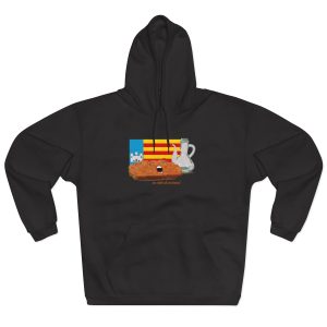 Pa amb oli nacional bandera — Sudadera con capucha cerrada
