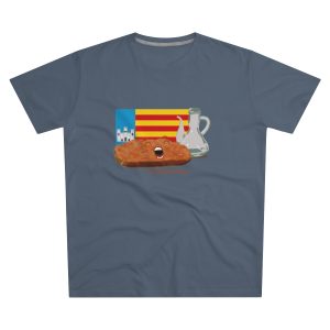 Pa amb oli nacional bandera — Camiseta hombre corte moderno