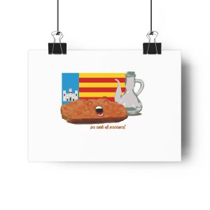 Pa amb oli nacional bandera — Lamina Giclee