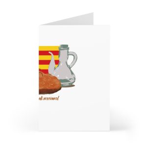 Pa amb oli nacional bandera — Tarjetas de felicitacion (7 uds.)