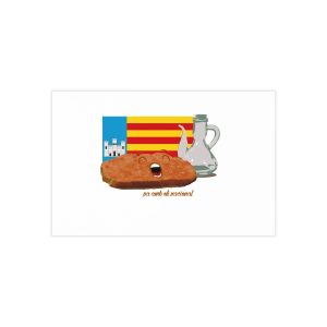 Pa amb oli nacional bandera — Tarjetas de visita (100 uds.)