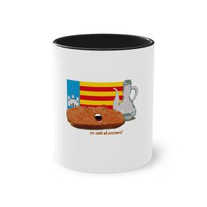 Pa amb oli nacional bandera — Taza bicolor