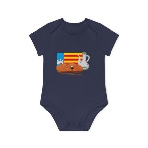 Pa amb oli nacional bandera — Body bebe manga corta organico