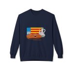 Pa amb oli nacional bandera — Sudadera Softstyle cuello redondo