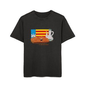 Pa amb oli nacional bandera — Camiseta oversize lavado acido