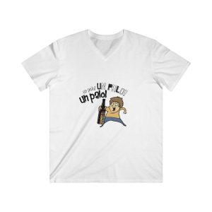 «Un palo!» — Camiseta hombre entallada cuello de pico