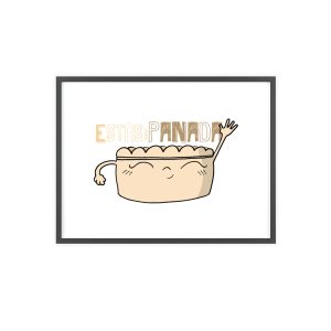 unisex «Estás panada» — Poster con marco de madera