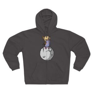 «Estàs a sa Lluna» — Sudadera capucha con cremallera premium