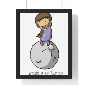 «Estàs a sa Lluna» — Poster enmarcado vertical
