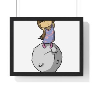 «Estàs a sa Lluna» — Poster enmarcado horizontal