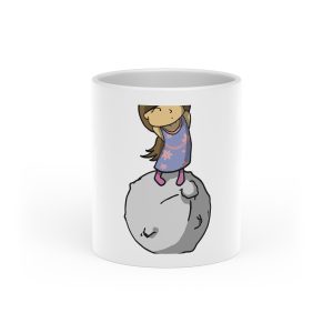 «Estàs a sa Lluna» — Taza con asa de corazon