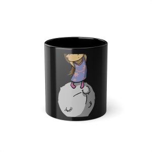 «Estàs a sa Lluna» — Taza negra 325 ml