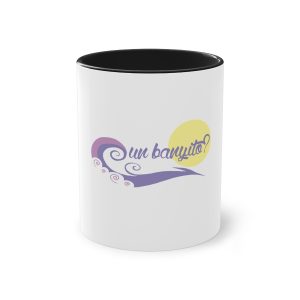 «un banyito?» — Taza bicolor