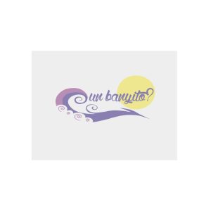 «un banyito?» — Panel de aluminio