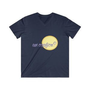 «Un capfico?» — Camiseta hombre entallada cuello de pico