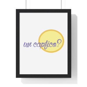 «Un capfico?» — Poster enmarcado vertical