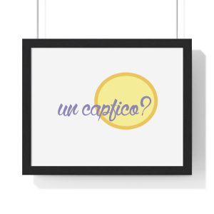 «Un capfico?» — Poster enmarcado horizontal