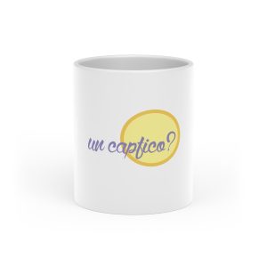 «Un capfico?» — Taza con asa de corazon