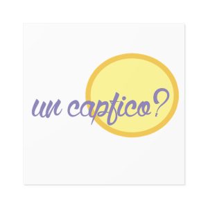 «Un capfico?» — Pegatinas laminadas cuadradas