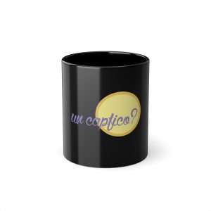 «Un capfico?» — Taza negra 325 ml