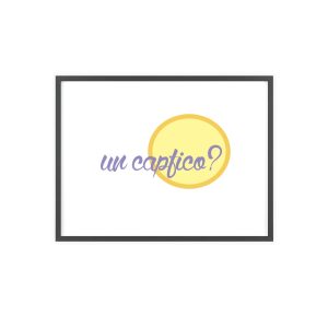 «Un capfico?» — Poster con marco de madera