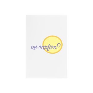 «Un capfico?» — Cartel de metacrilato con soporte