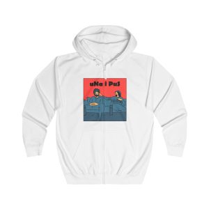 «Una i pus, amics» — Sudadera con capucha y cremallera
