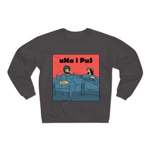 «Una i pus, amics» — Sudadera cuello redondo premium