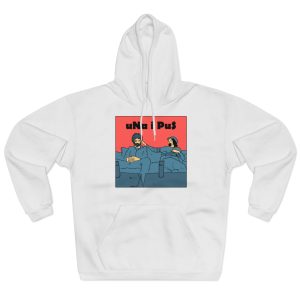 «Una i pus, amics» — Sudadera con capucha cerrada