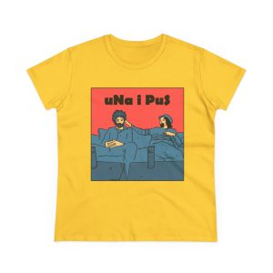 «Una i pus, amics» — Camiseta mujer algodon medio