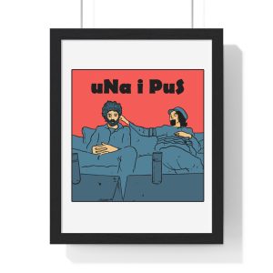 «Una i pus, amics» — Poster enmarcado vertical