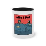 «Una i pus, amics» — Taza bicolor