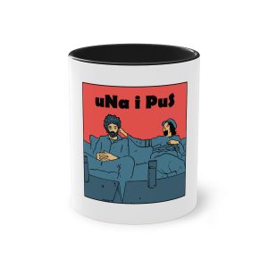 «Una i pus, amics» — Taza bicolor