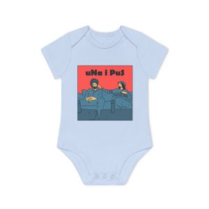 «Una i pus, amics» — Body bebe manga corta organico
