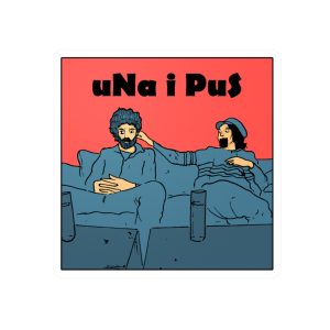 «Una i pus, amics» — Pegatinas de vinilo troqueladas