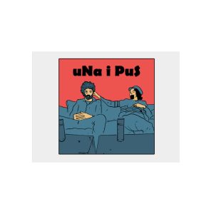 «Una i pus, amics» — Panel de aluminio