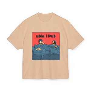 «Una i pus, amics» — Camiseta box ultra gruesa