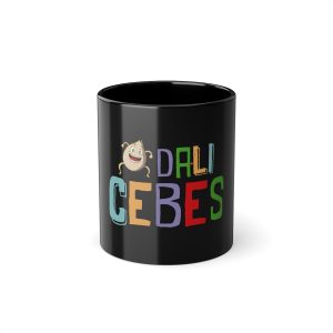 Dali cebes — Taza negra 325 ml