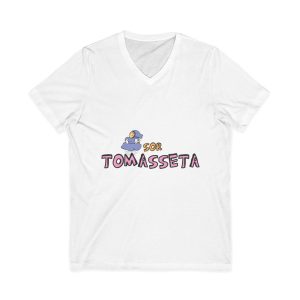 Sor Tomasseta botants — Camiseta cuello de pico