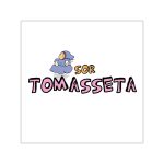 Sor Tomasseta botants — Pegatinas de vinilo cuadradas