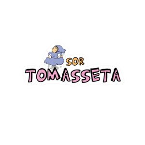 Sor Tomasseta botants — Pegatinas de vinilo troqueladas