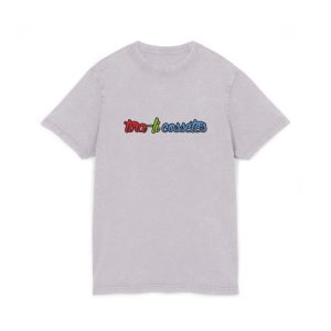 Tra-li cossetes — Camiseta lavado acido cuello redondo