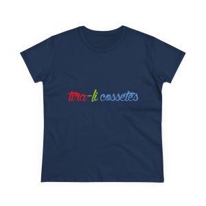 «tira-li cossetes» — Camiseta mujer algodon medio