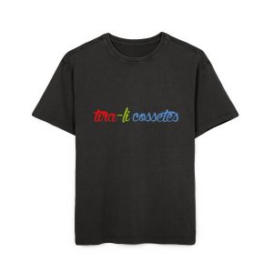 «tira-li cossetes» — Camiseta oversize lavado acido