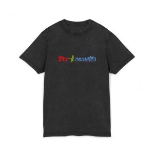 «tira-li cossetes» — Camiseta lavado acido cuello redondo