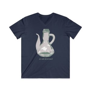 Sitriera oli – Pa amb oli nacional — Camiseta hombre entallada cuello de pico
