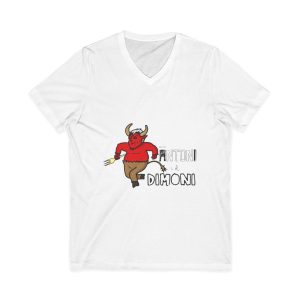 Sant Antoni i el Dimoni — Camiseta cuello de pico