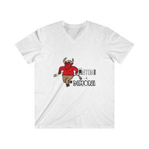 Sant Antoni i el Dimoni — Camiseta hombre entallada cuello de pico